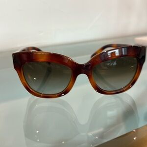Classic Valentino Tortoiseshell Rockstud Sunglasses
